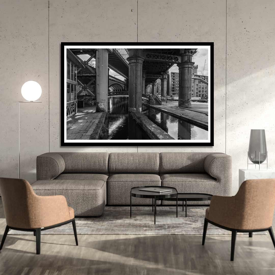 Black and White Manchester Urban Industrial Architecture Print, Contemporary Modern Photography, Print Art, Wall Decor, Living Room Art