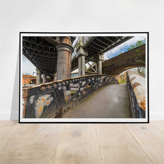Bridgewater Canal Tow Path Manchester, Urban Industrial Architecture Print, Contemporary Modern Photography, Fine Art Print