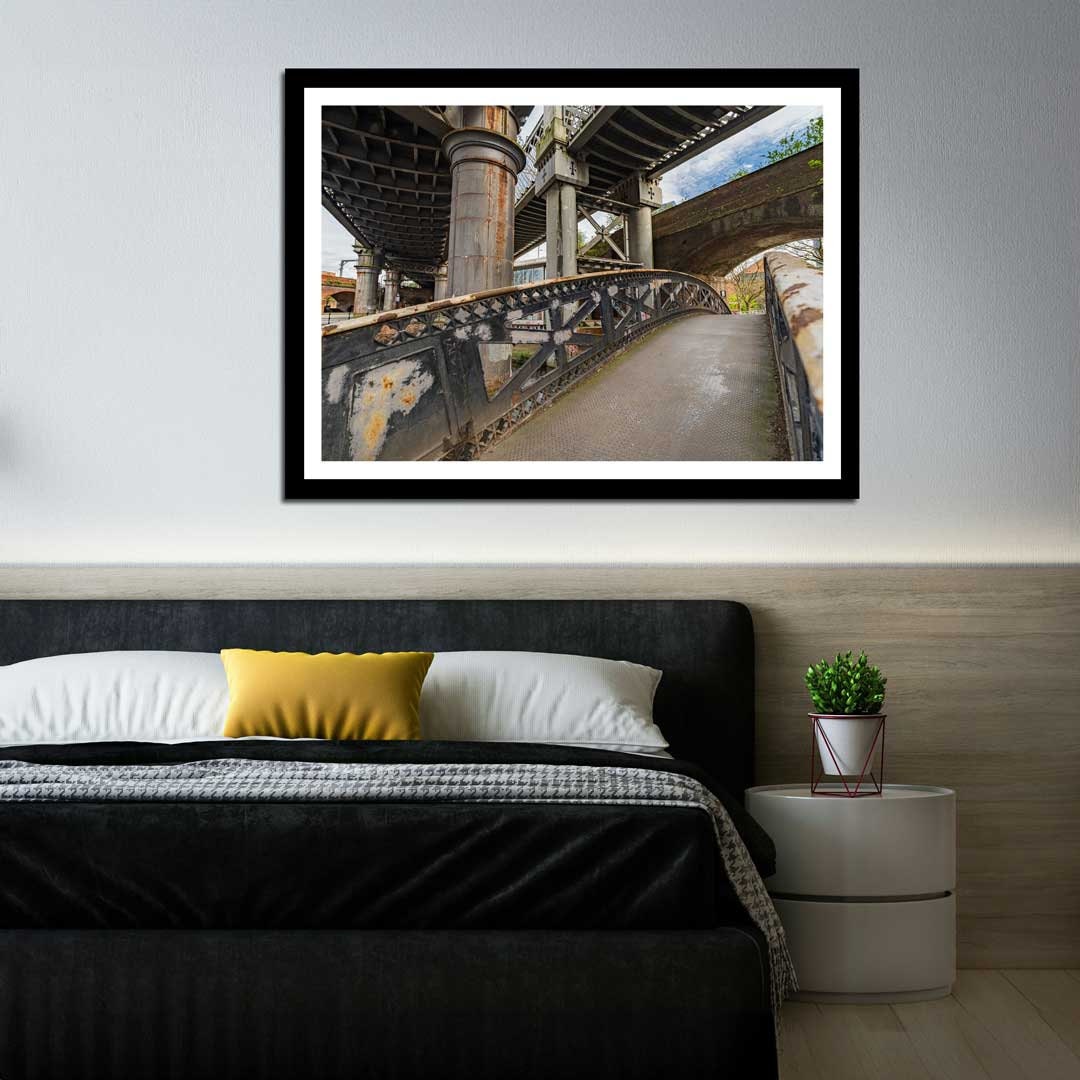 Bridgewater Canal Tow Path Manchester, Urban Industrial Architecture Print, Contemporary Modern Photography, Fine Art Print