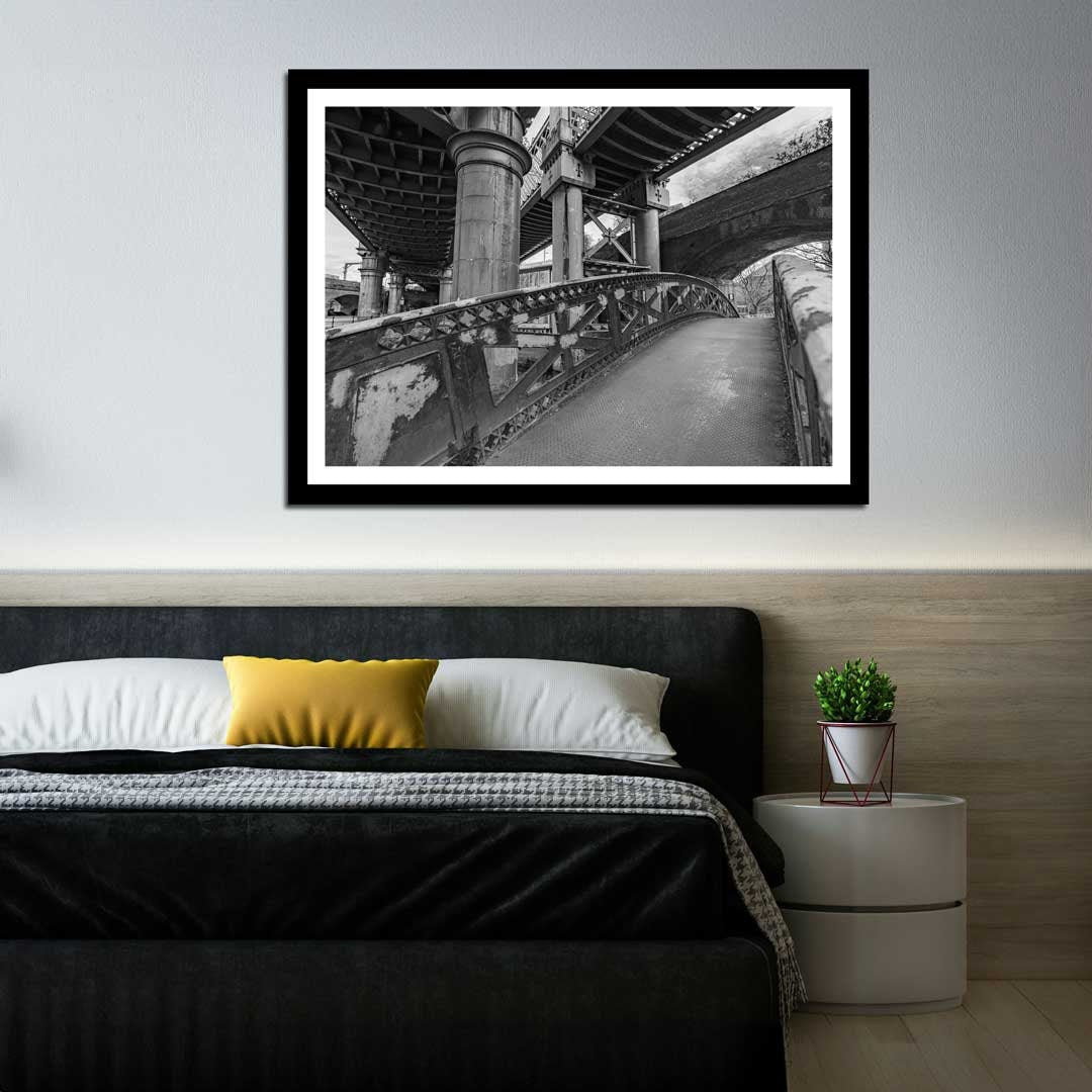 Black and White Manchester Urban Industrial Architecture Print, Contemporary Modern Photography, Print Art, Wall Decor, Living Room Art