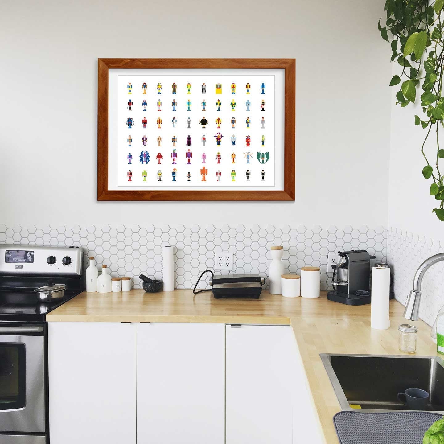 Minimalist X-men Illustration, Custom Poster Art, Marvel Superhero Printable Wall Art