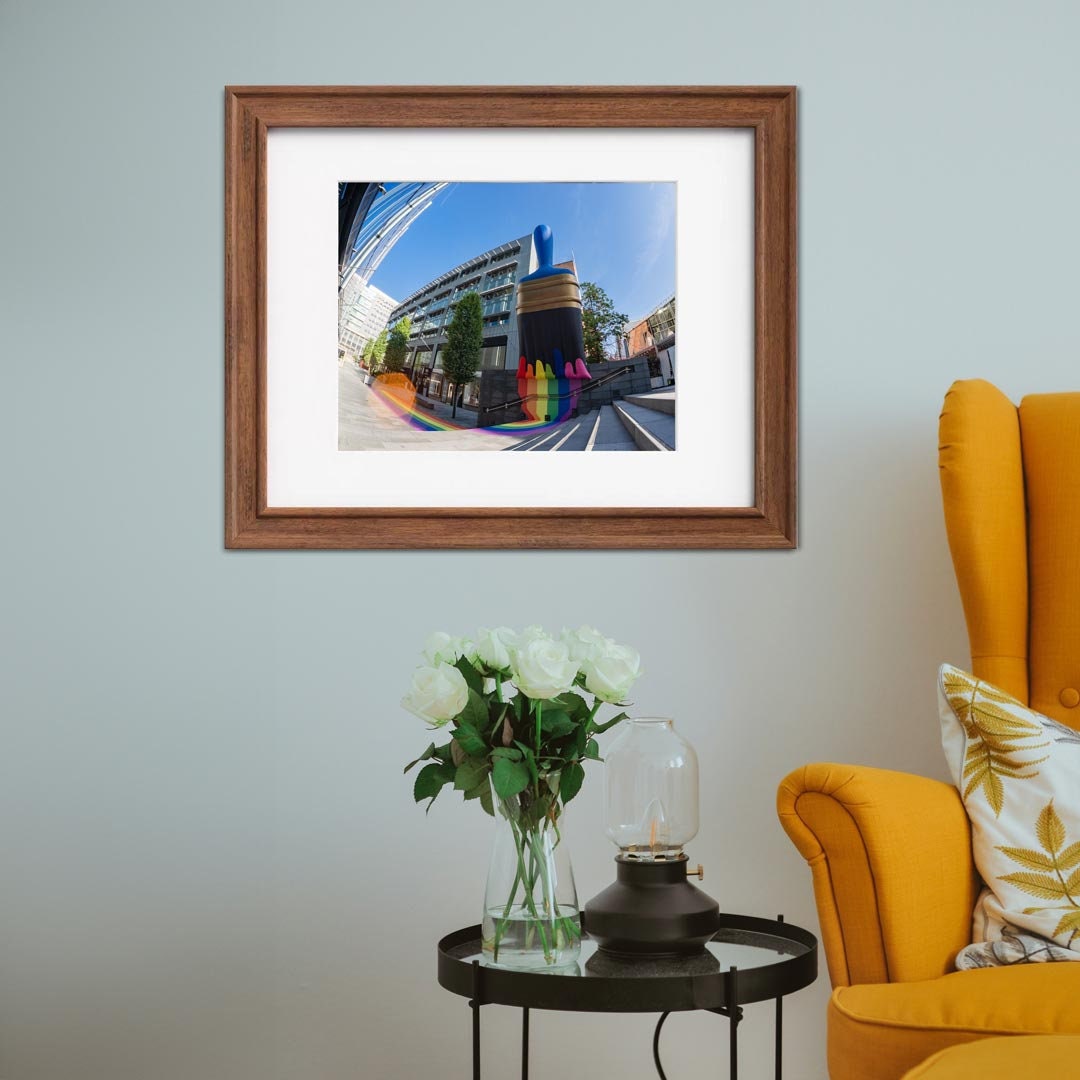 Pride Love Paint Brush LGBTQ+ Celebration Décor Photography Print, Equality Home Gift Rainbow Themed print, Fine Art, Wall Art Print