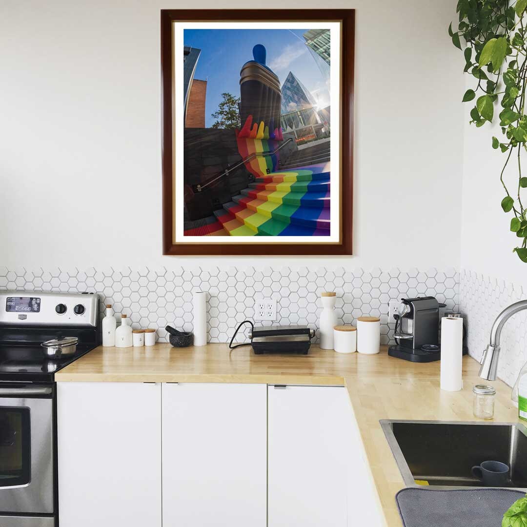 Pride Love Paint Brush LGBTQ+ Celebration Décor Photography Print, Equality Home Gift Rainbow Themed print, Fine Art, Wall Art Print