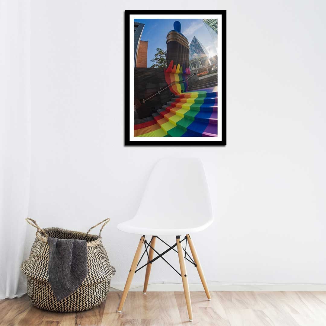 Pride Love Paint Brush LGBTQ+ Celebration Décor Photography Print, Equality Home Gift Rainbow Themed print, Fine Art, Wall Art Print
