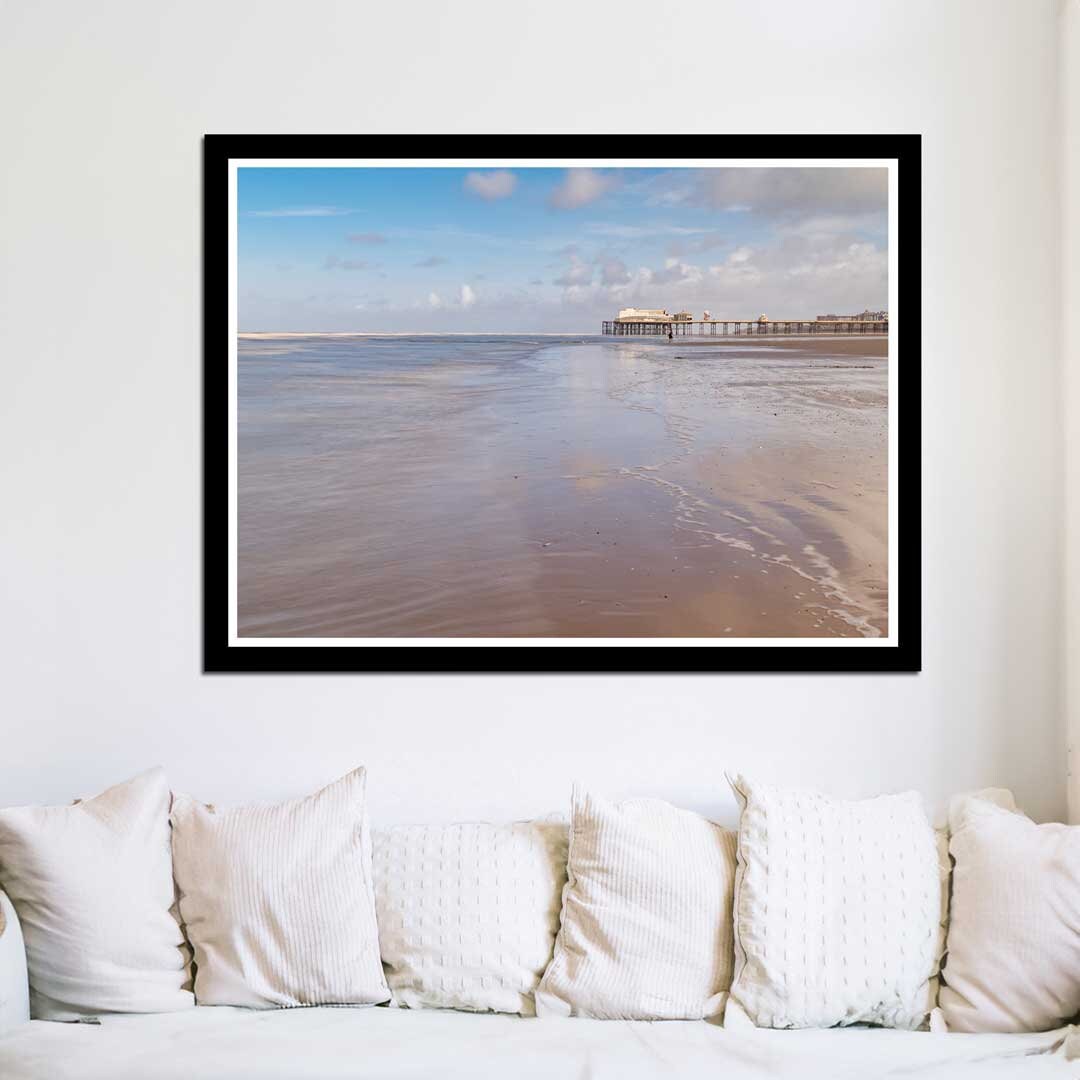 Blackpool Beach Landscape Photography Prints, Wall Art