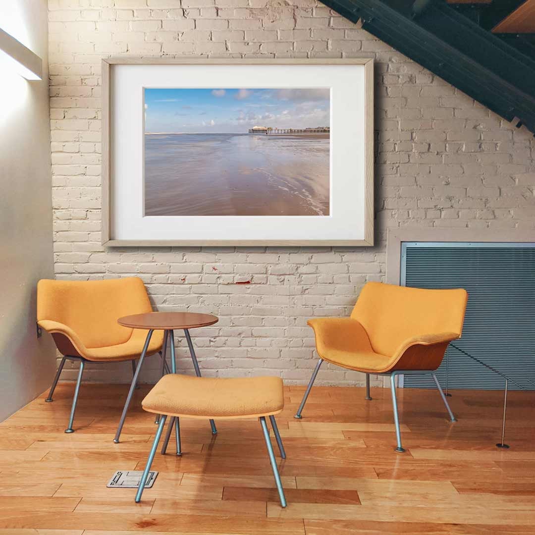 Blackpool Beach Landscape Photography Prints, Wall Art
