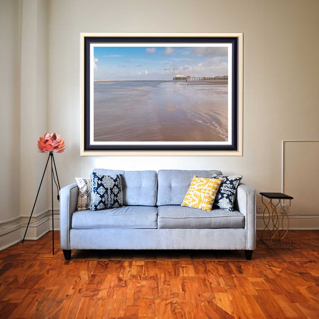 Blackpool Beach Landscape Photography Prints, Wall Art