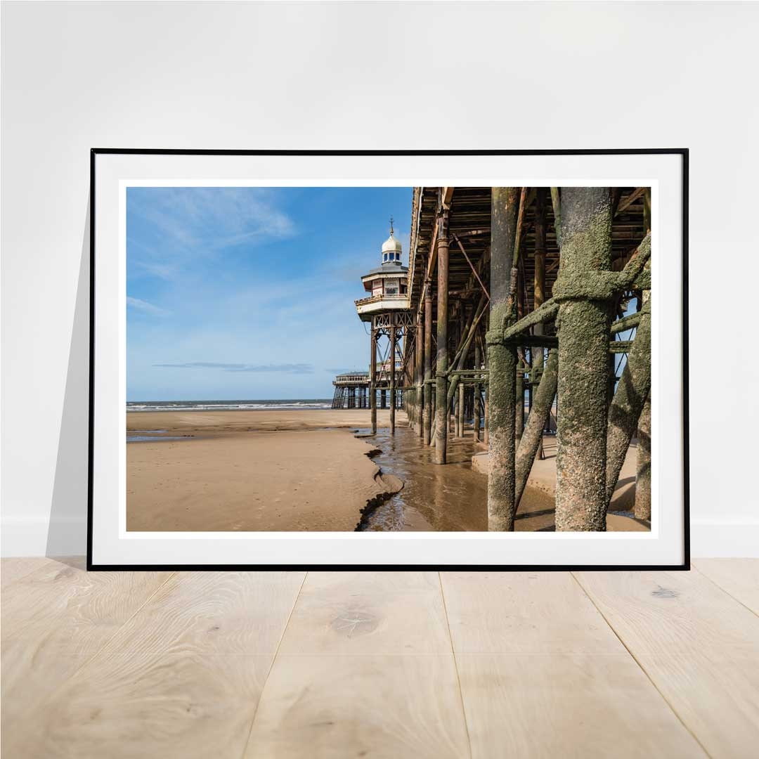 Blackpool Beach, The North Pier, Landscape Photography Prints, Wall Art, Panoramic