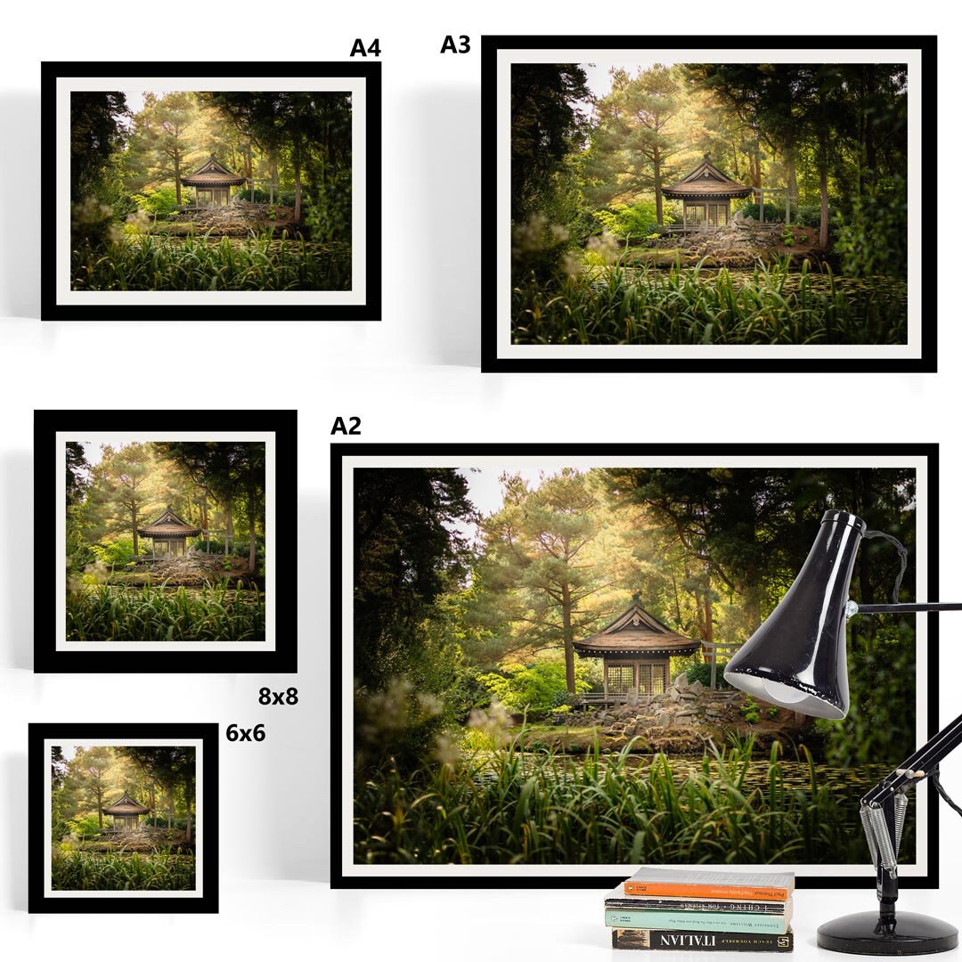 Japanese Peace Garden, Landscape Photography Prints, Wall Art