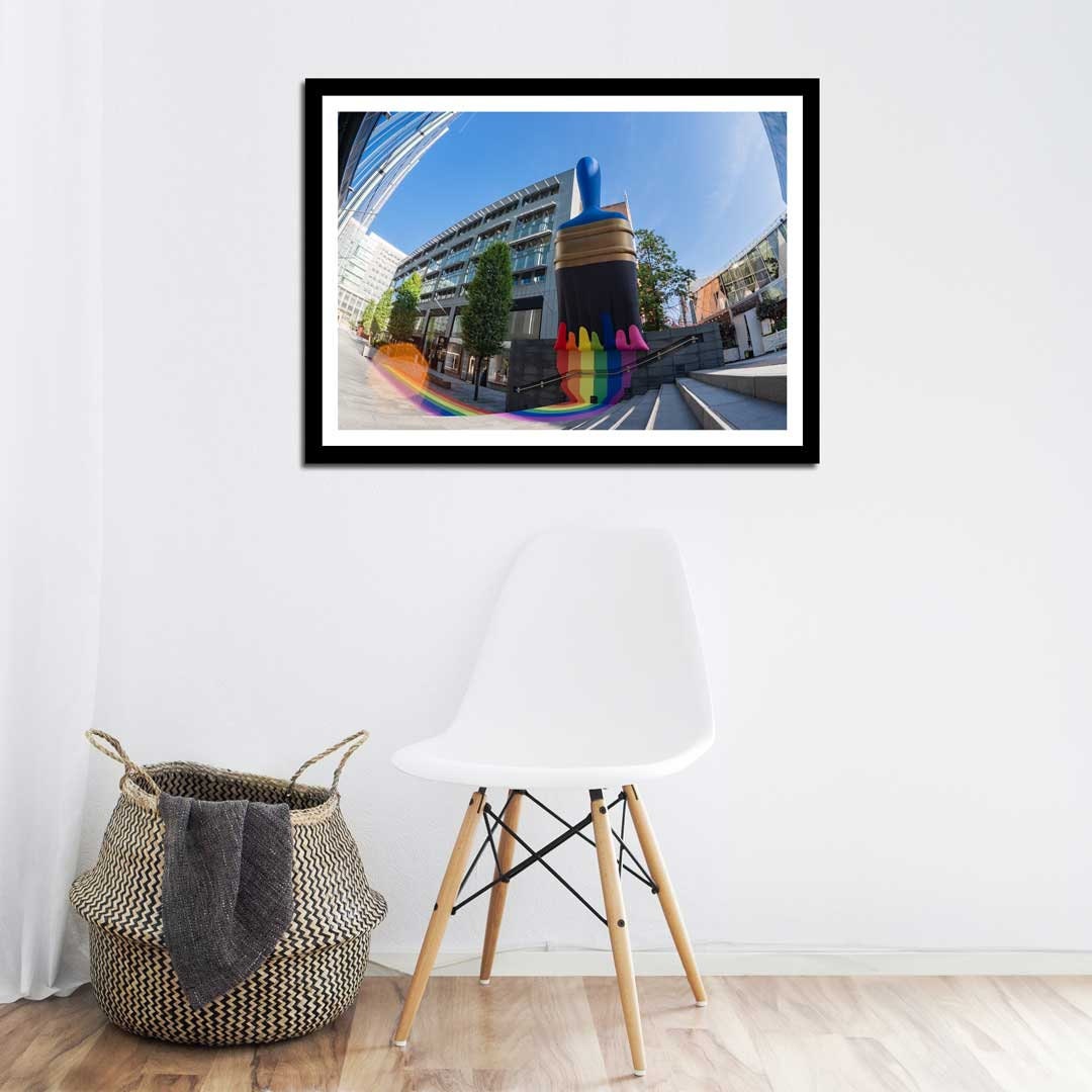 Pride Love Paint Brush LGBTQ+ Celebration Décor Photography Print, Equality Home Gift Rainbow Themed print, Fine Art, Wall Art Print