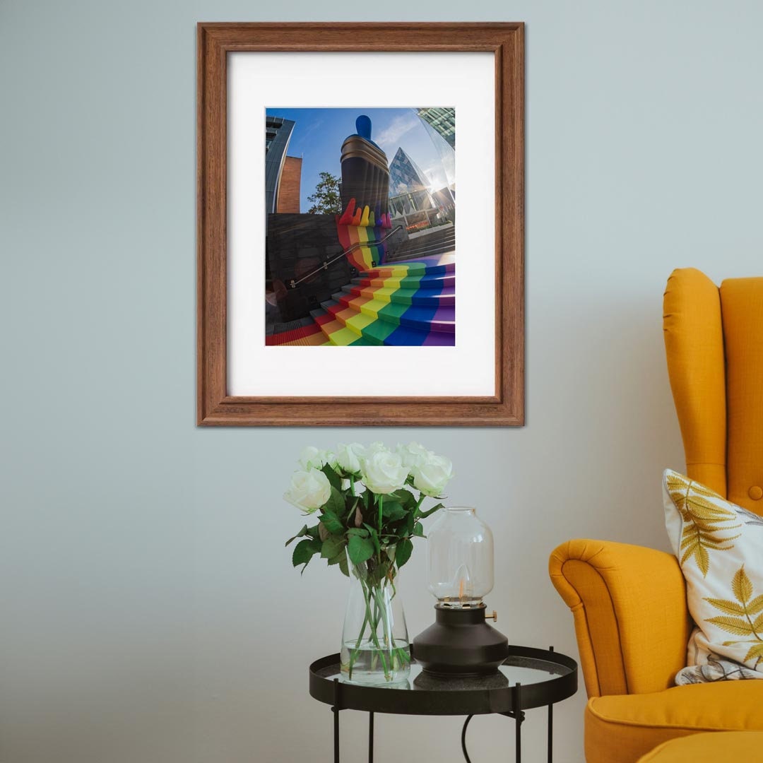 Pride Love Paint Brush LGBTQ+ Celebration Décor Photography Print, Equality Home Gift Rainbow Themed print, Fine Art, Wall Art Print