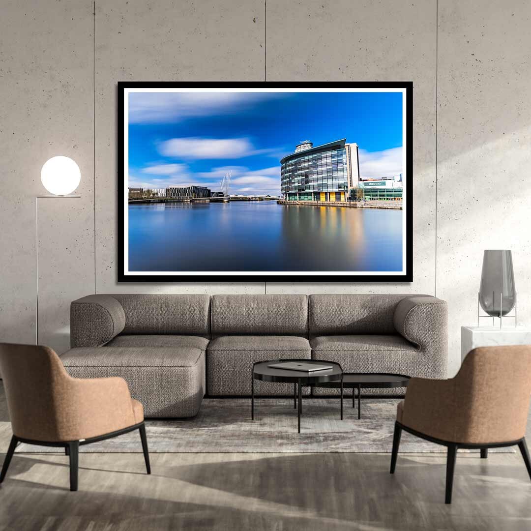 The Quays Salford Quays Manchester, Media City, Manchester Photographic Print, Architectural Urban Art Photography