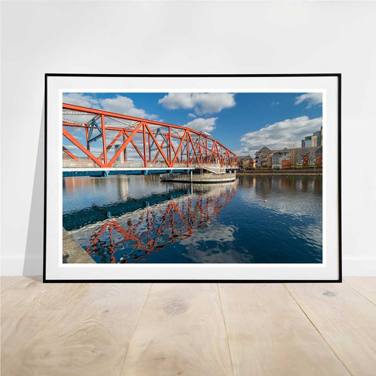 Detroit Bridge Salford Quays Manchester, Media City, Manchester Photographic Print, Architectural Urban Art Photography
