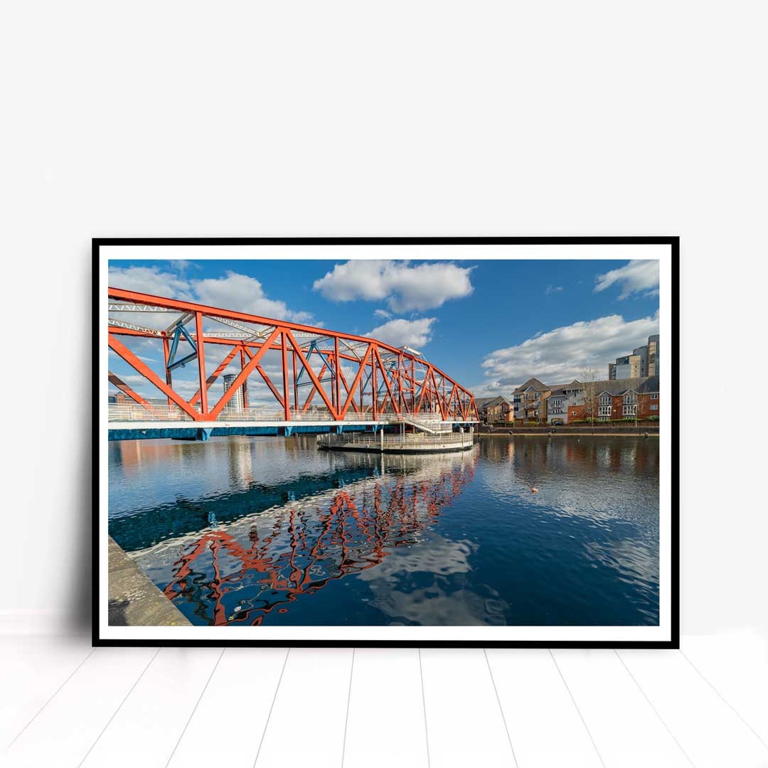 Detroit Bridge Salford Quays Manchester, Media City, Manchester Photographic Print, Architectural Urban Art Photography