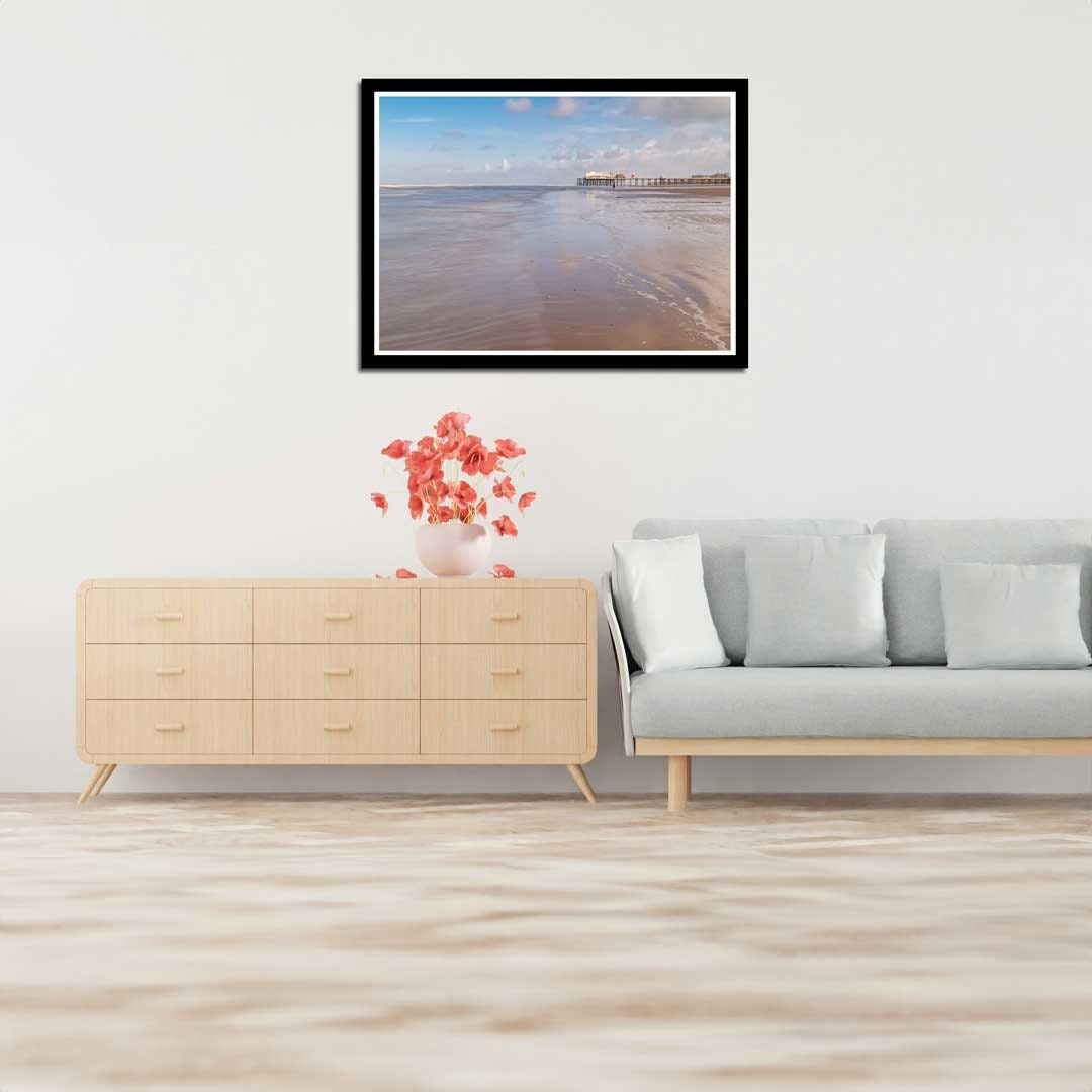 Blackpool Beach Landscape Photography Prints, Wall Art
