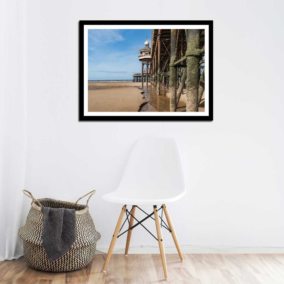 Blackpool Beach, The North Pier, Landscape Photography Prints, Wall Art, Panoramic