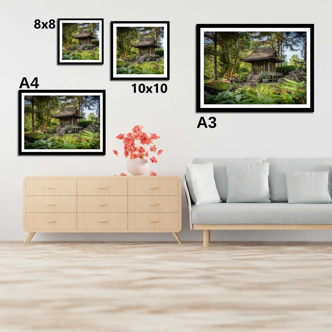 Japanese Peace Garden, Landscape Photography Prints, Wall Art
