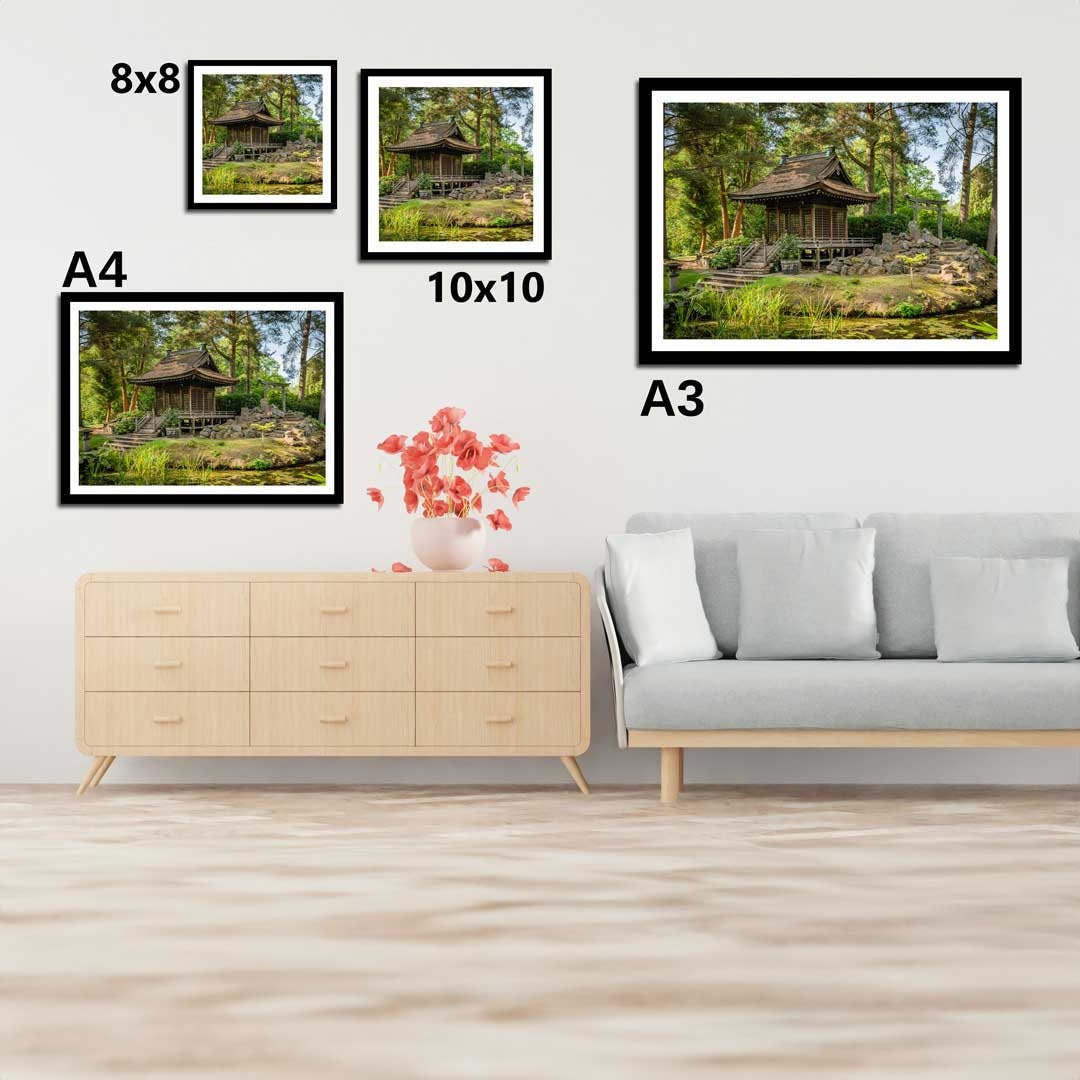Japanese Peace Garden, Landscape Photography Prints, Wall Art