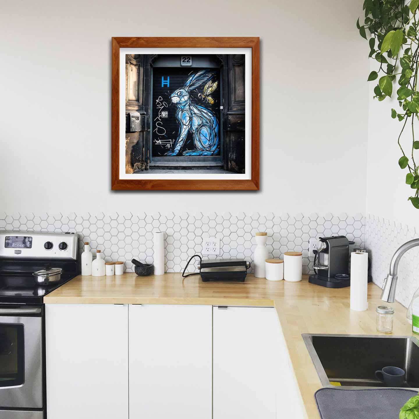 Blue Bunny, Street Photography, Fine Art Photo, Wall Art, Manchester photo, Manchester print, City Print, UK City A4, A3, A2