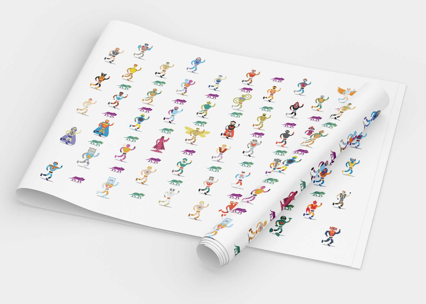 He-Man She-Ra Minimalist Custom Made Wrapping Paper Illustration, Retro Art, 80s Cartoon, MOTU, Fun Pop Culture Wall Art Print