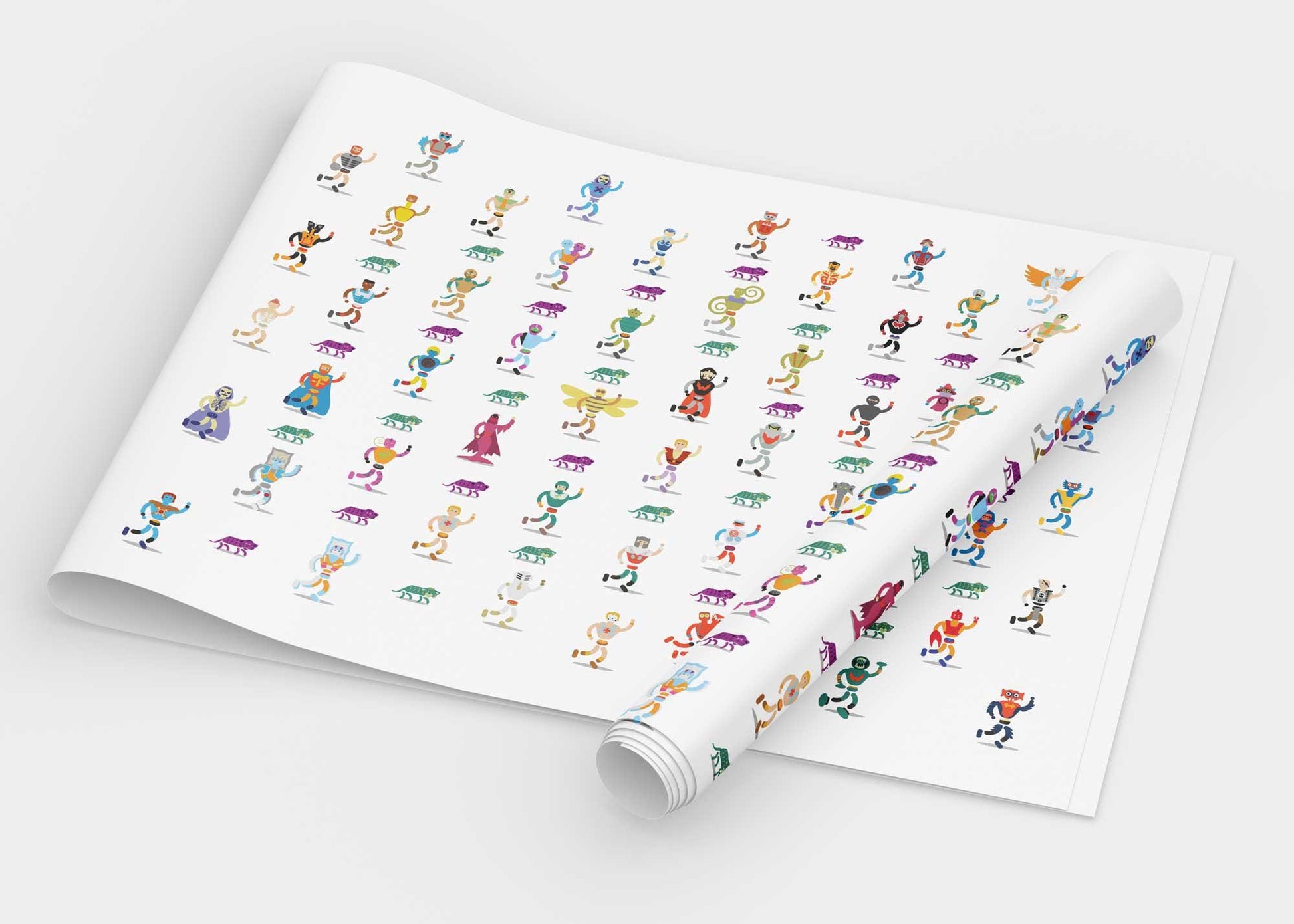 He-Man She-Ra Minimalist Custom Made Wrapping Paper Illustration, Retro Art, 80s Cartoon, MOTU, Fun Pop Culture Wall Art Print