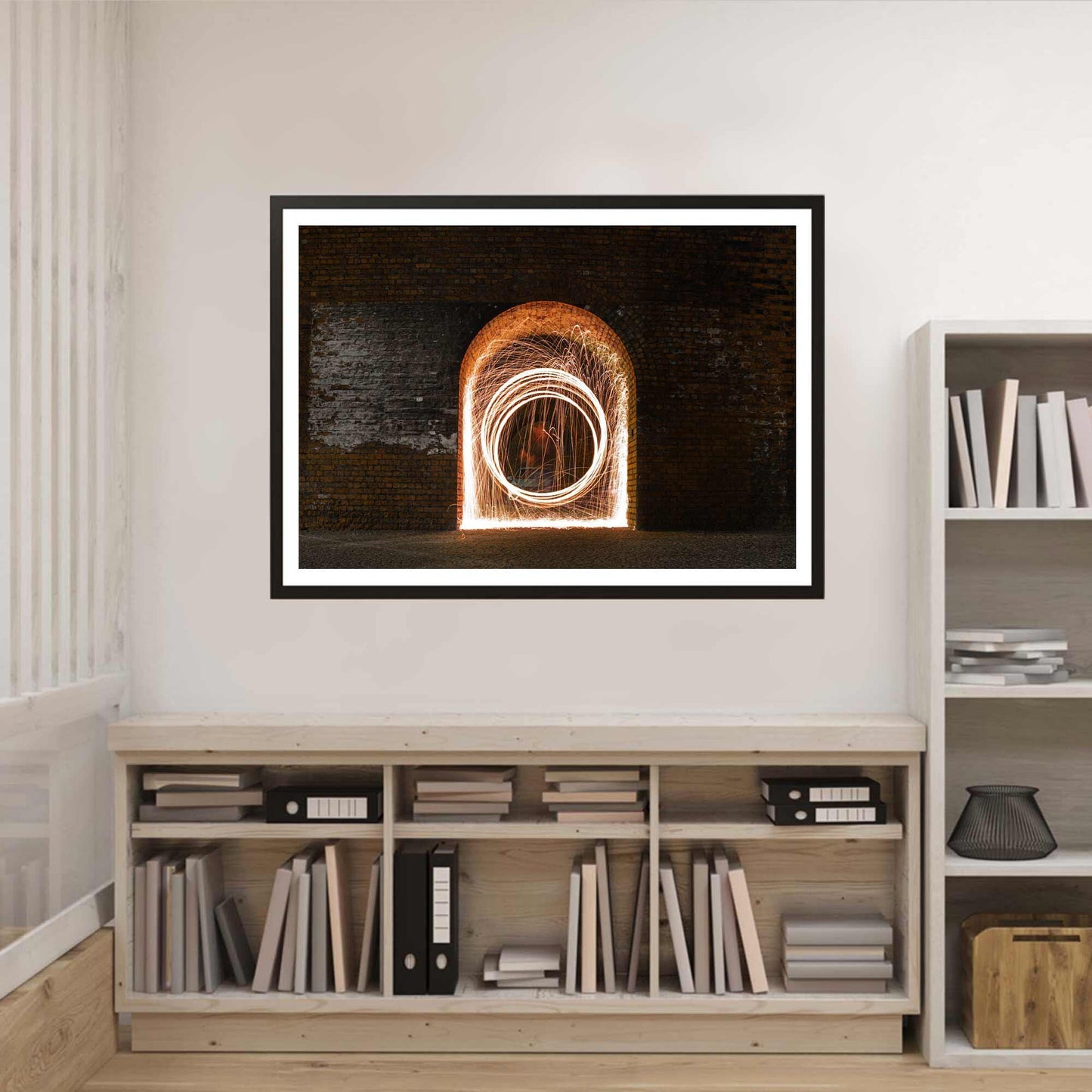 Abstract Light Trails Fine Art Print, Architecture Print, Wall Print