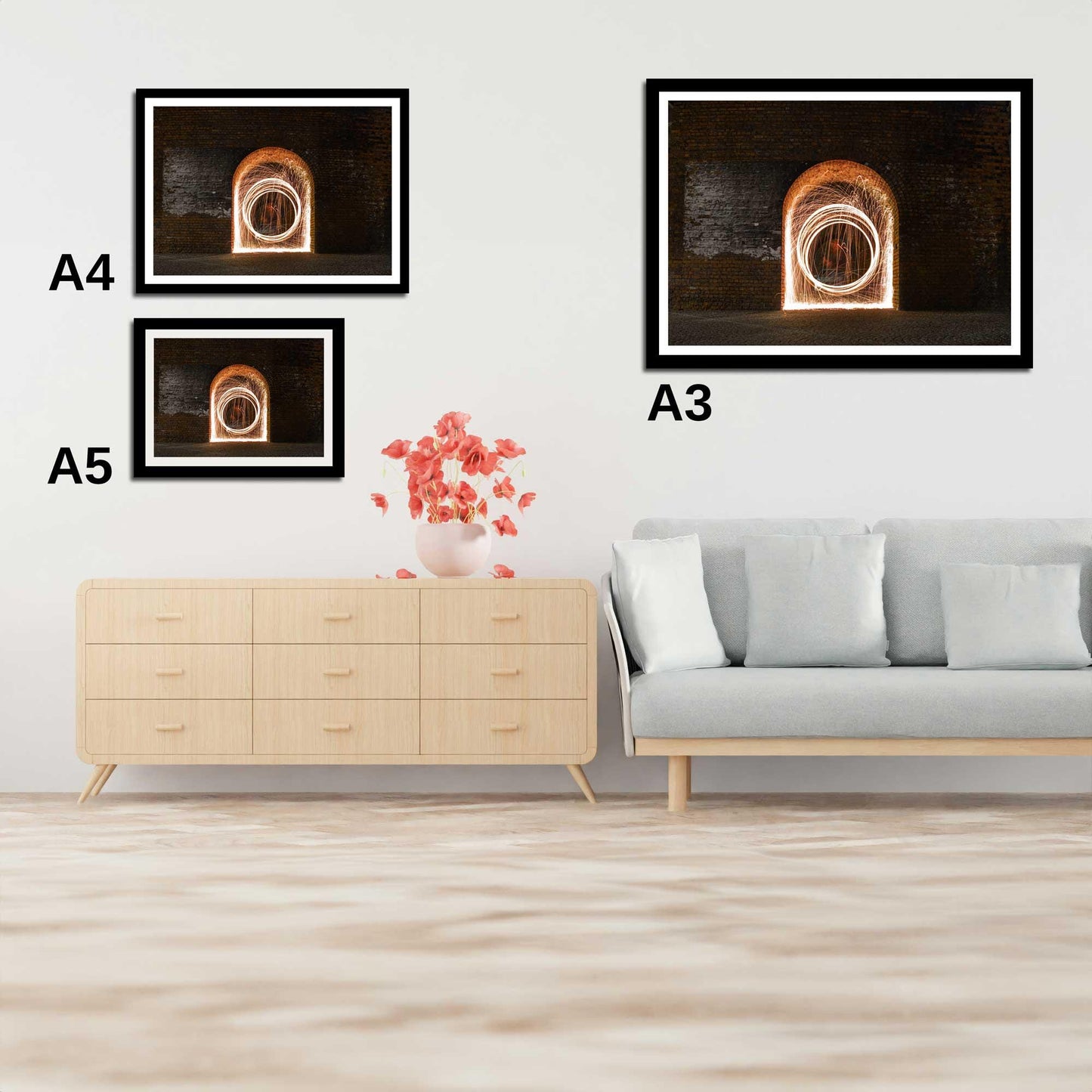 Abstract Light Trails Fine Art Print, Architecture Print, Wall Print