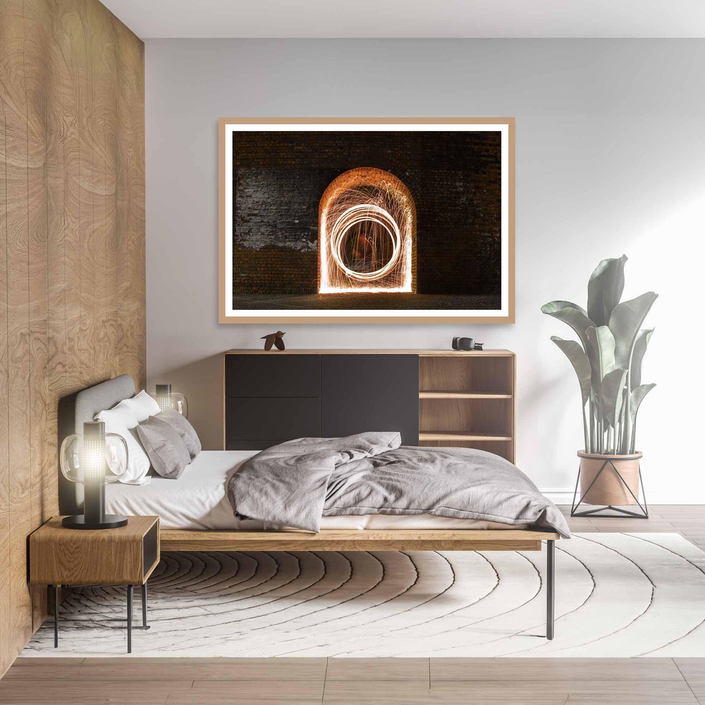 Abstract Light Trails Fine Art Print, Architecture Print, Wall Print