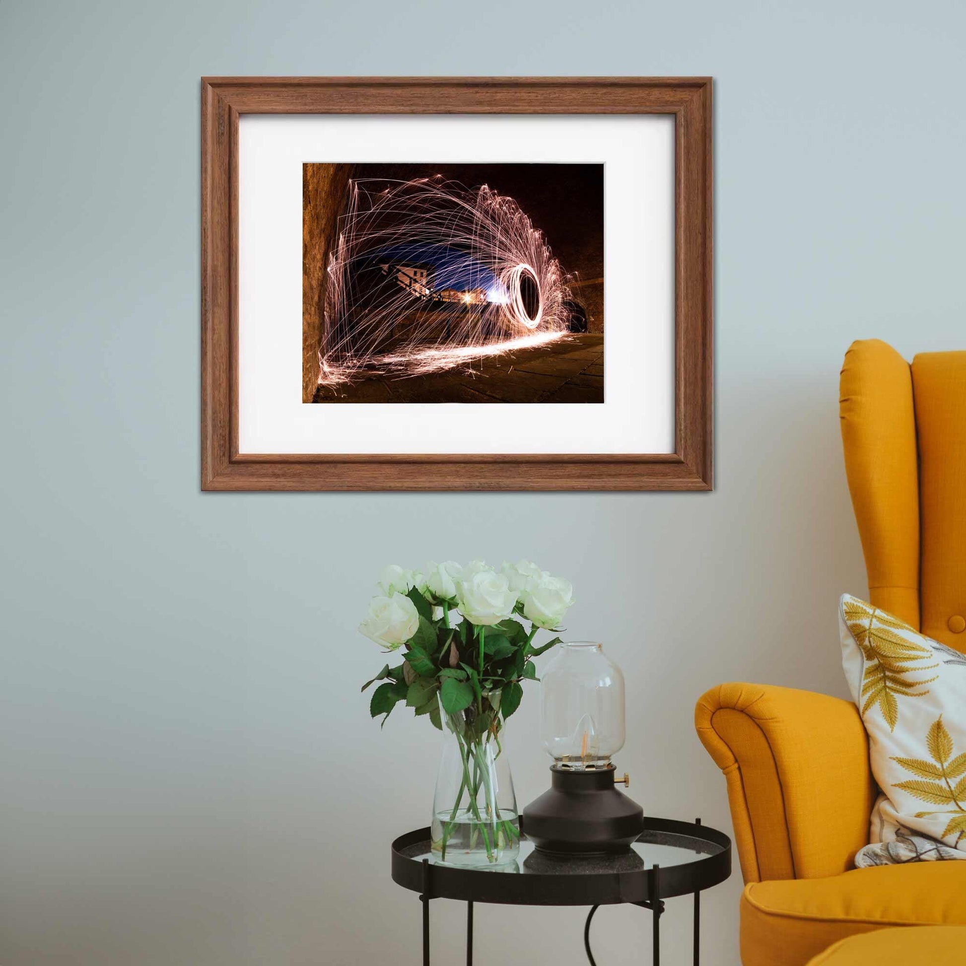 Abstract Light Trails Fine Art Print, Architecture Print, Wall Print