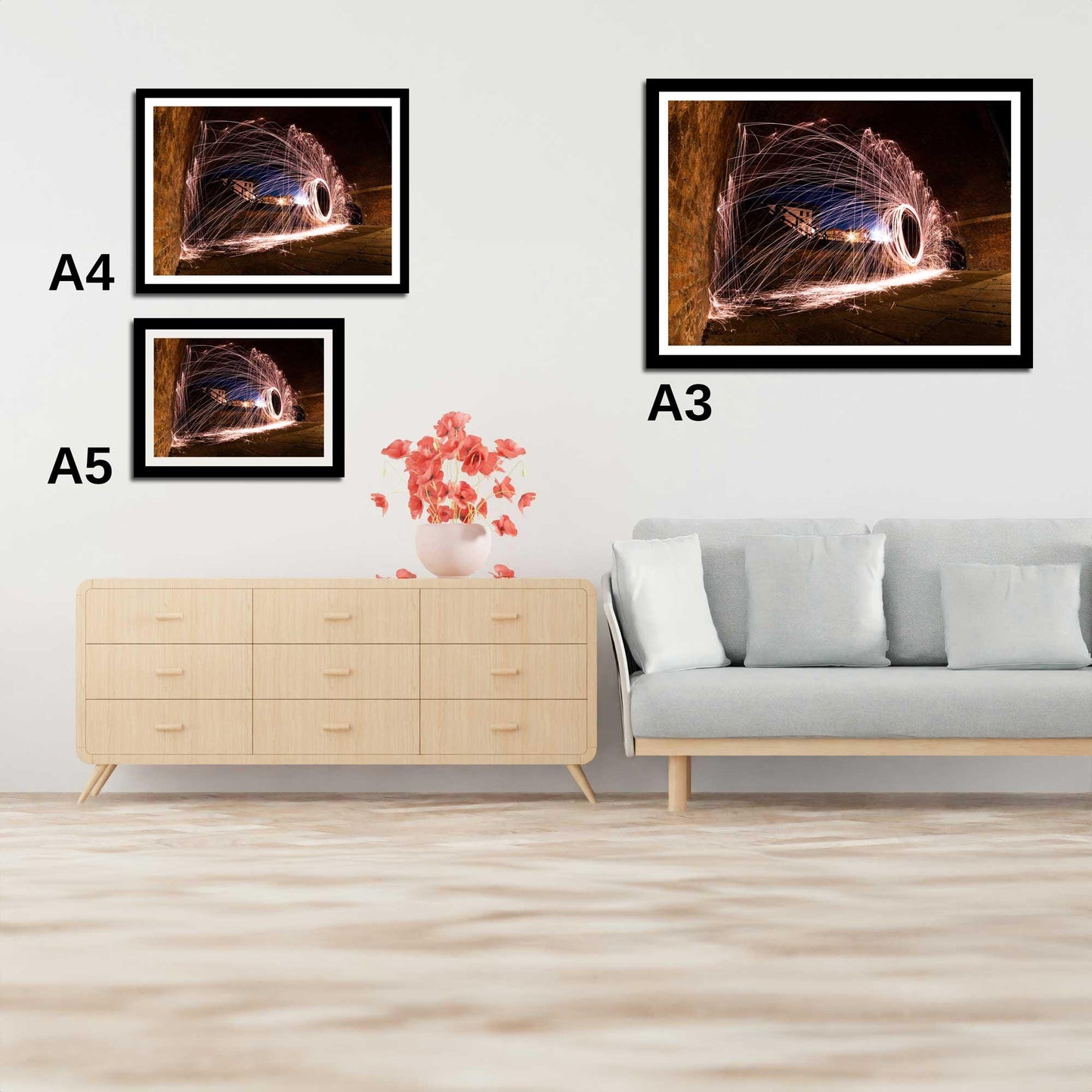 Abstract Light Trails Fine Art Print, Architecture Print, Wall Print