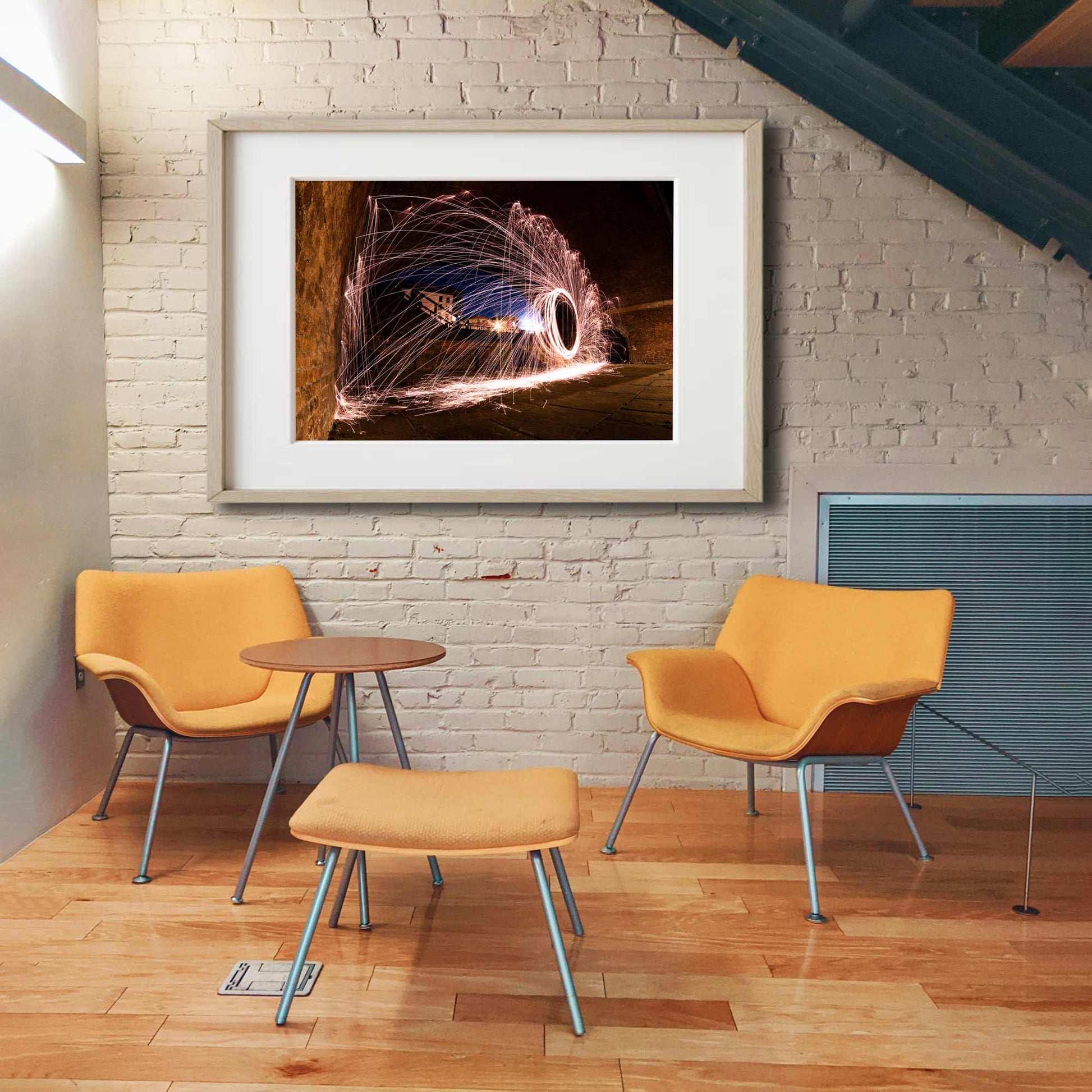 Abstract Light Trails Fine Art Print, Architecture Print, Wall Print