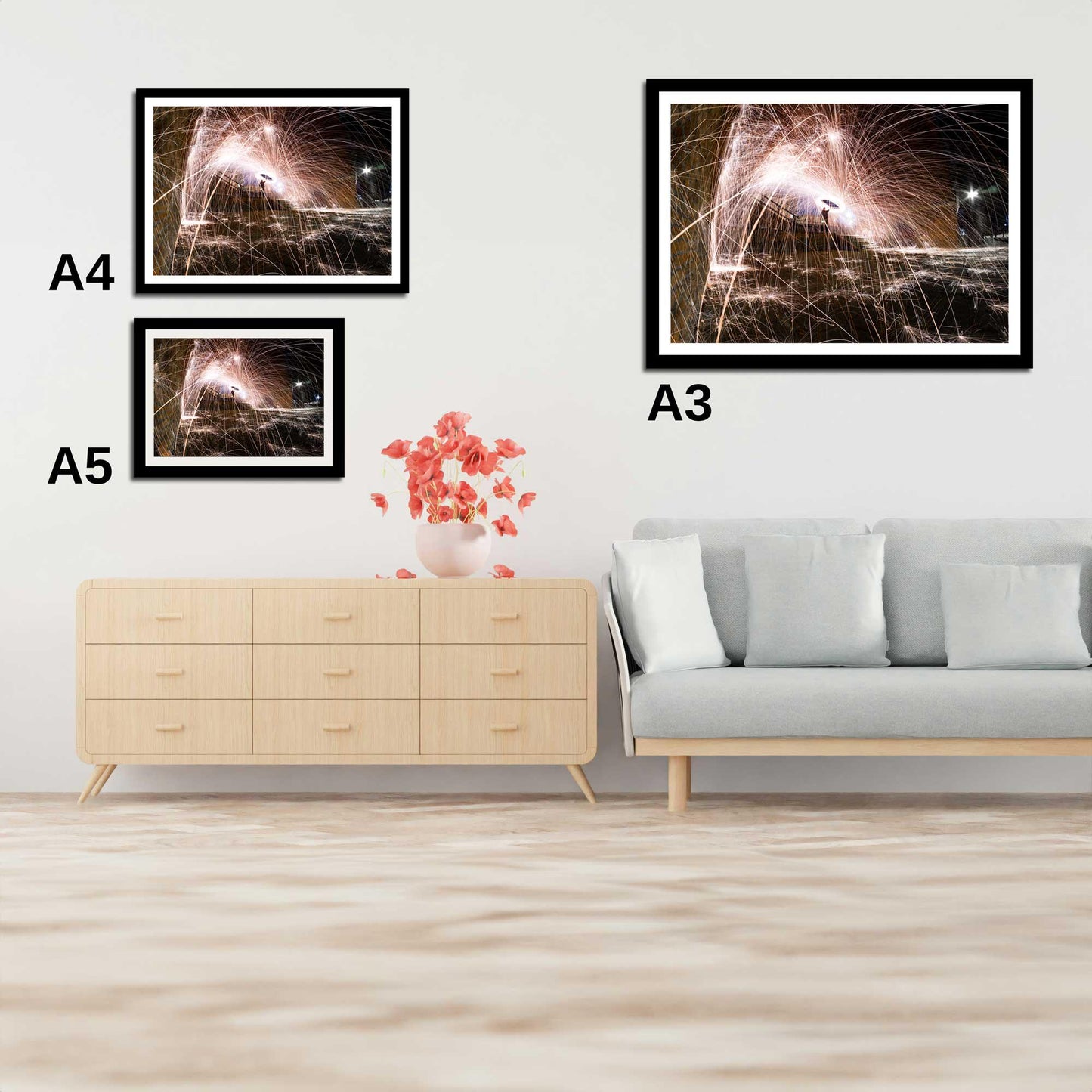 Abstract Light Trails Fine Art Print, Architecture Print, Wall Print