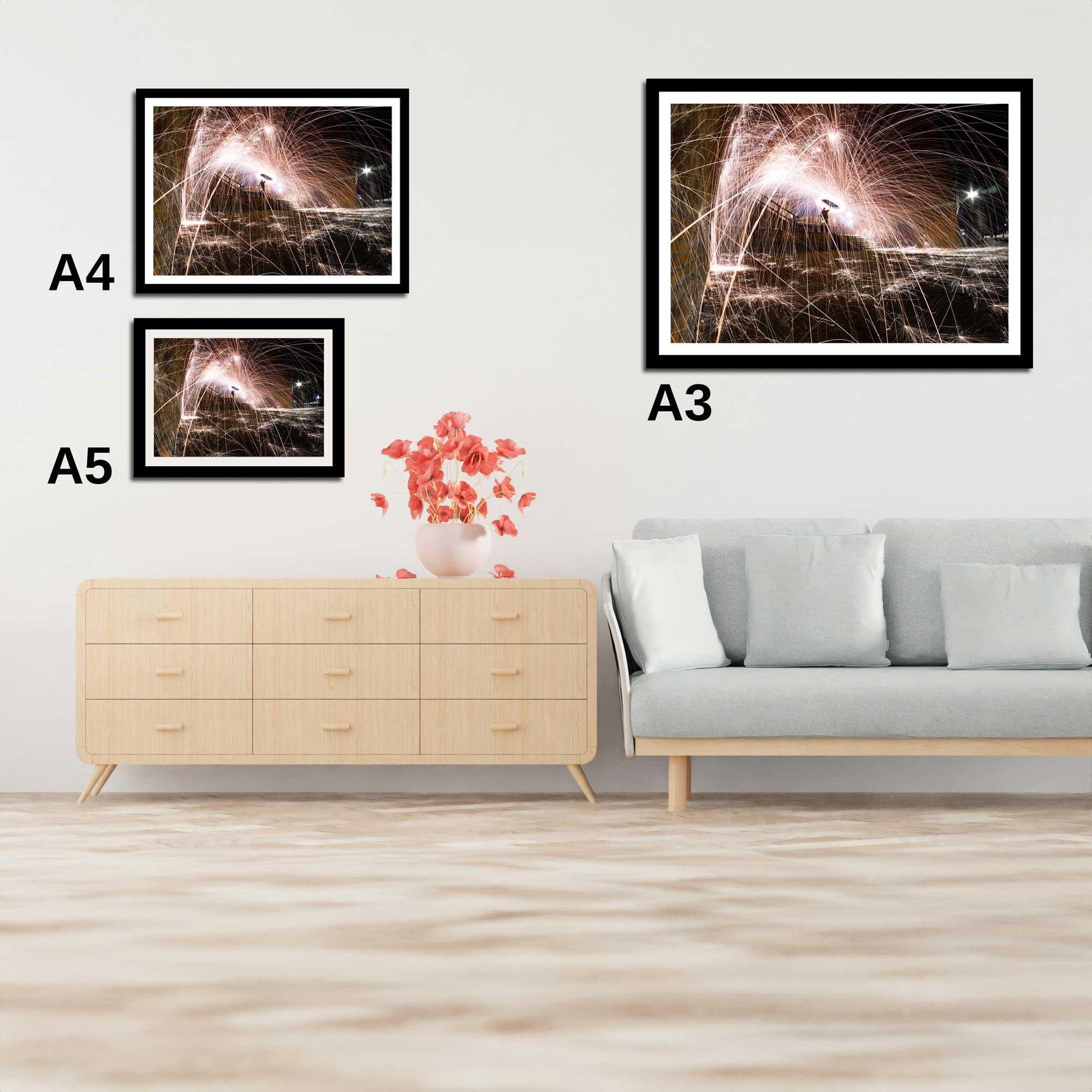 Abstract Light Trails Fine Art Print, Architecture Print, Wall Print