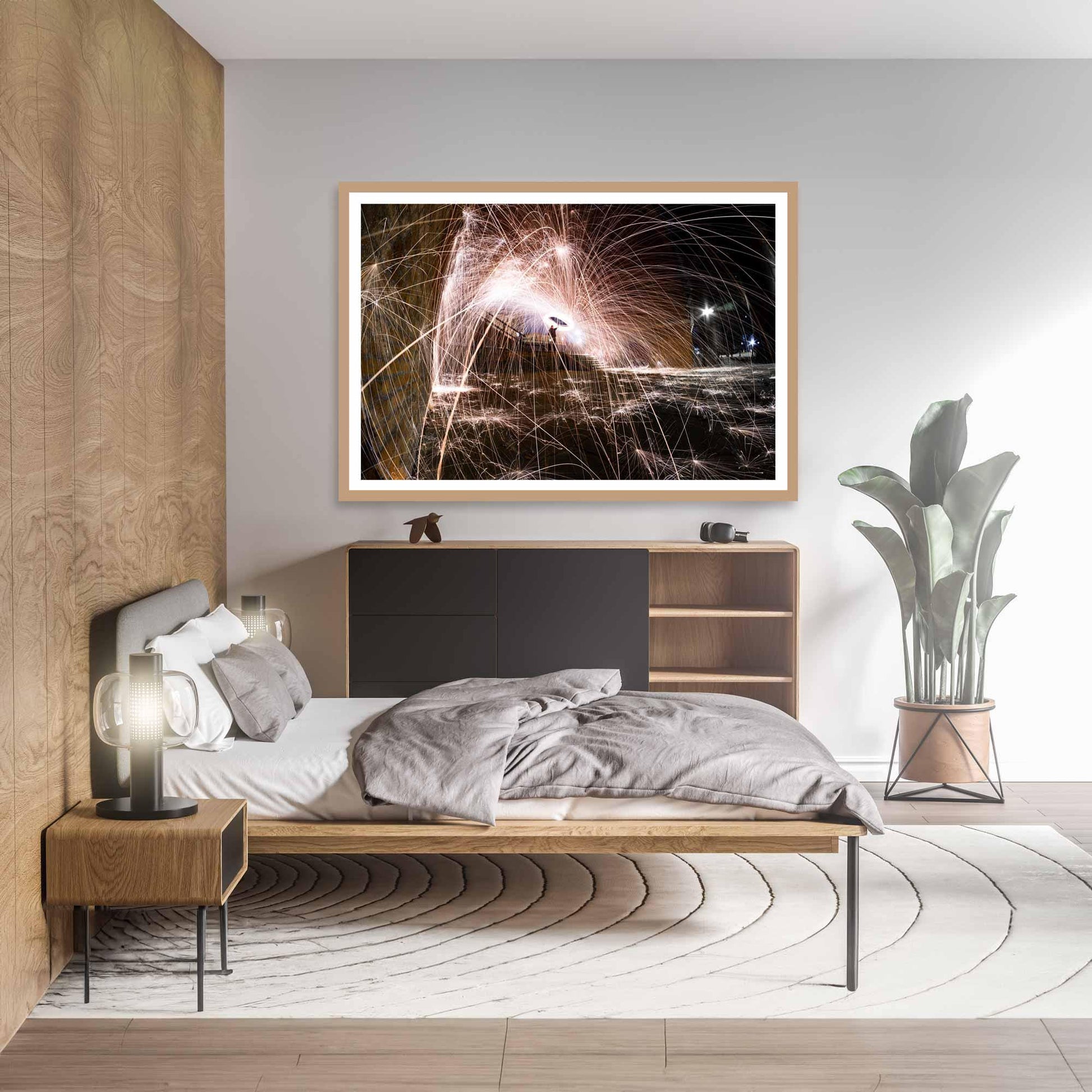 Abstract Light Trails Fine Art Print, Architecture Print, Wall Print