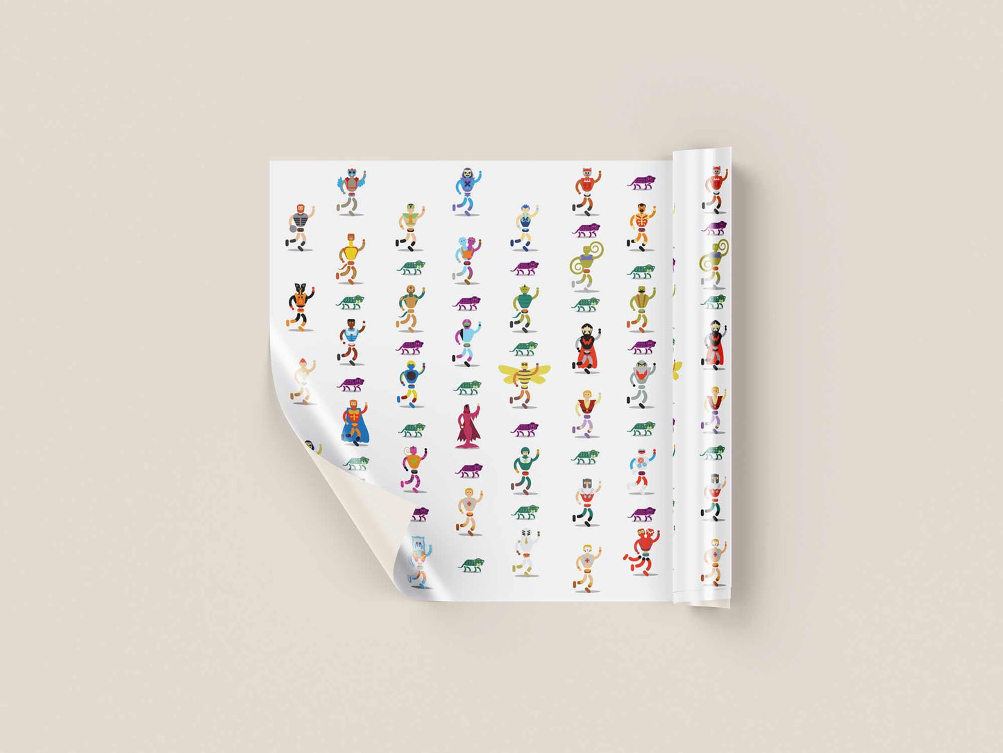 He-Man She-Ra Minimalist Custom Made Wrapping Paper Illustration, Retro Art, 80s Cartoon, MOTU, Fun Pop Culture Wall Art Print