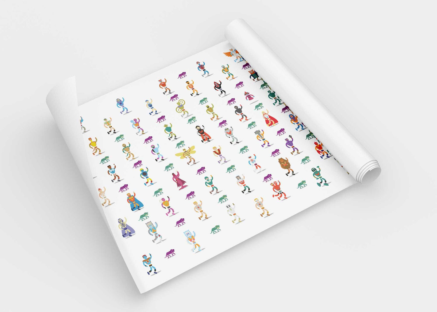 He-Man She-Ra Minimalist Custom Made Wrapping Paper Illustration, Retro Art, 80s Cartoon, MOTU, Fun Pop Culture Wall Art Print