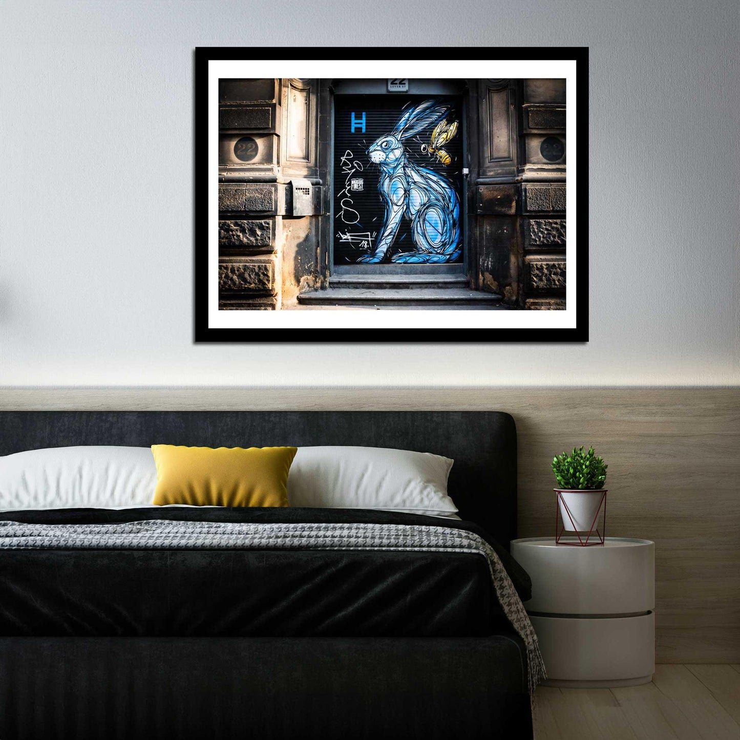 Blue Bunny, Street Photography, Landscape Fine Art Photo, Wall Art, Manchester photo, Manchester print, City Print, UK City A4, A3, A2