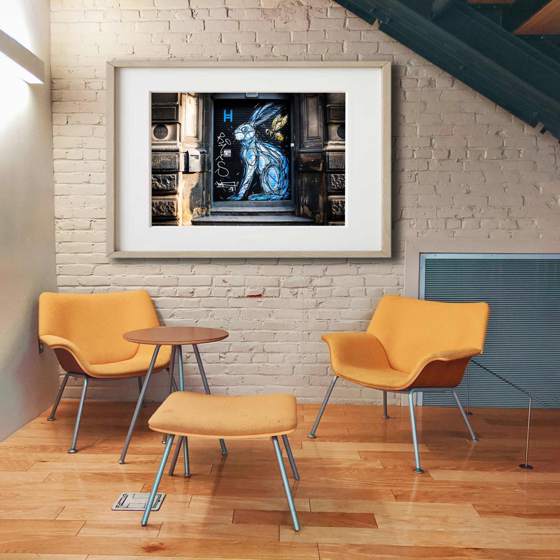 Blue Bunny, Street Photography, Landscape Fine Art Photo, Wall Art, Manchester photo, Manchester print, City Print, UK City A4, A3, A2