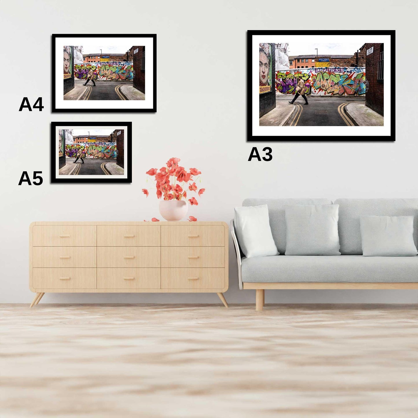 Colourful Manchester Street Photography, Digital Fine Art Print Photo, A4, A3 & A2