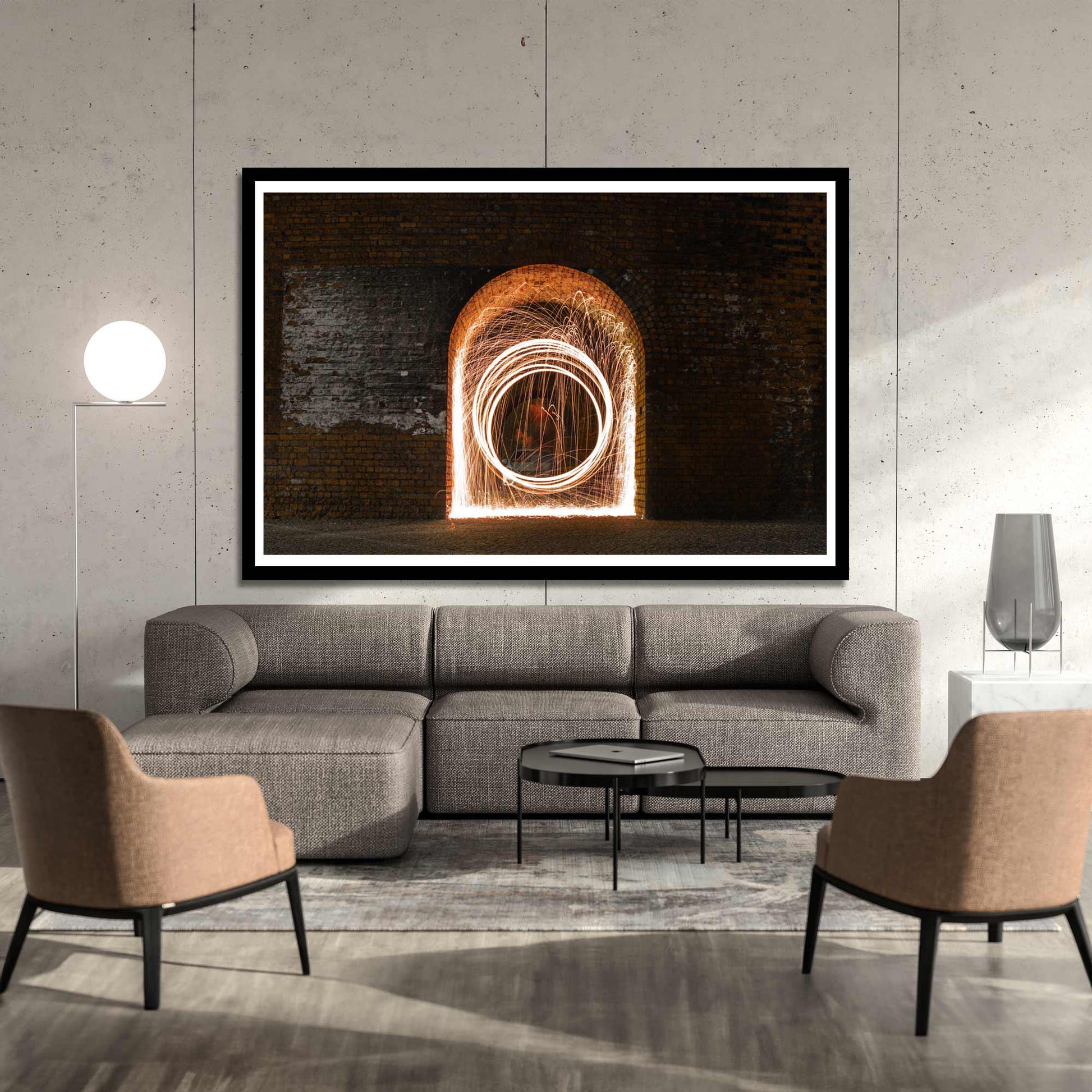 Abstract Light Trails Fine Art Print, Architecture Print, Wall Print