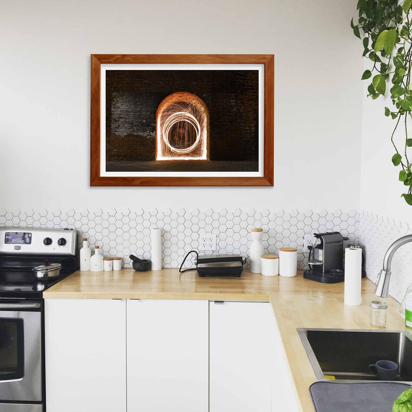 Abstract Light Trails Fine Art Print, Architecture Print, Wall Print