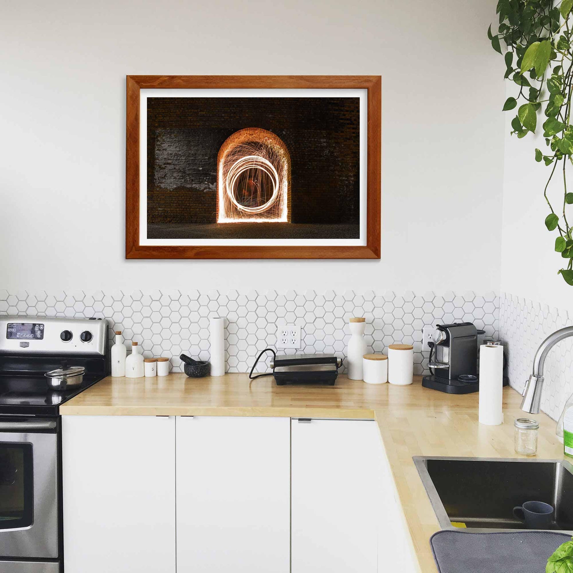Abstract Light Trails Fine Art Print, Architecture Print, Wall Print