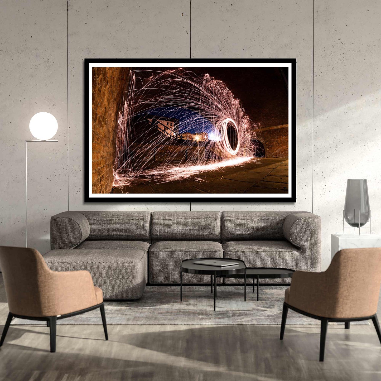 Abstract Light Trails Fine Art Print, Architecture Print, Wall Print
