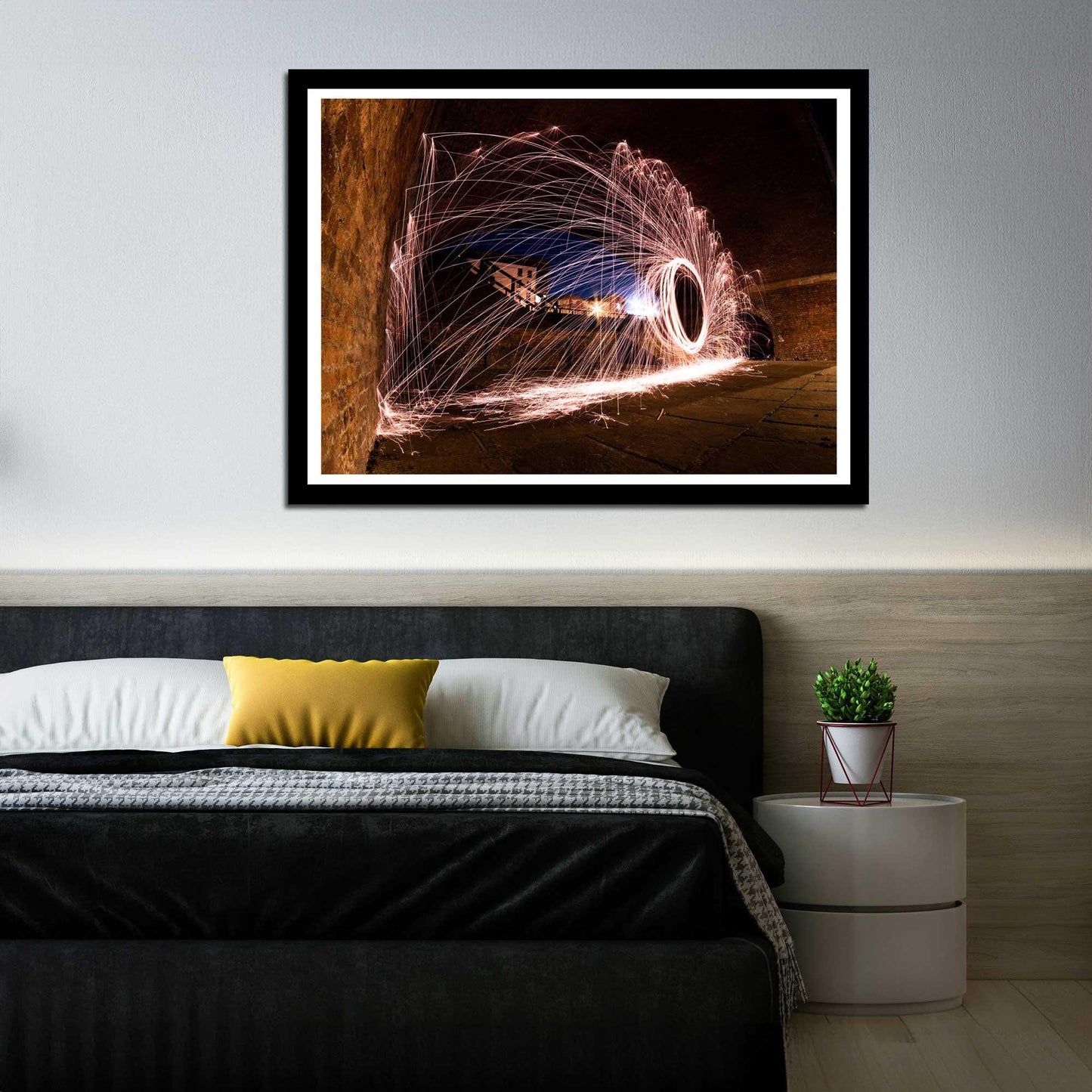 Abstract Light Trails Fine Art Print, Architecture Print, Wall Print