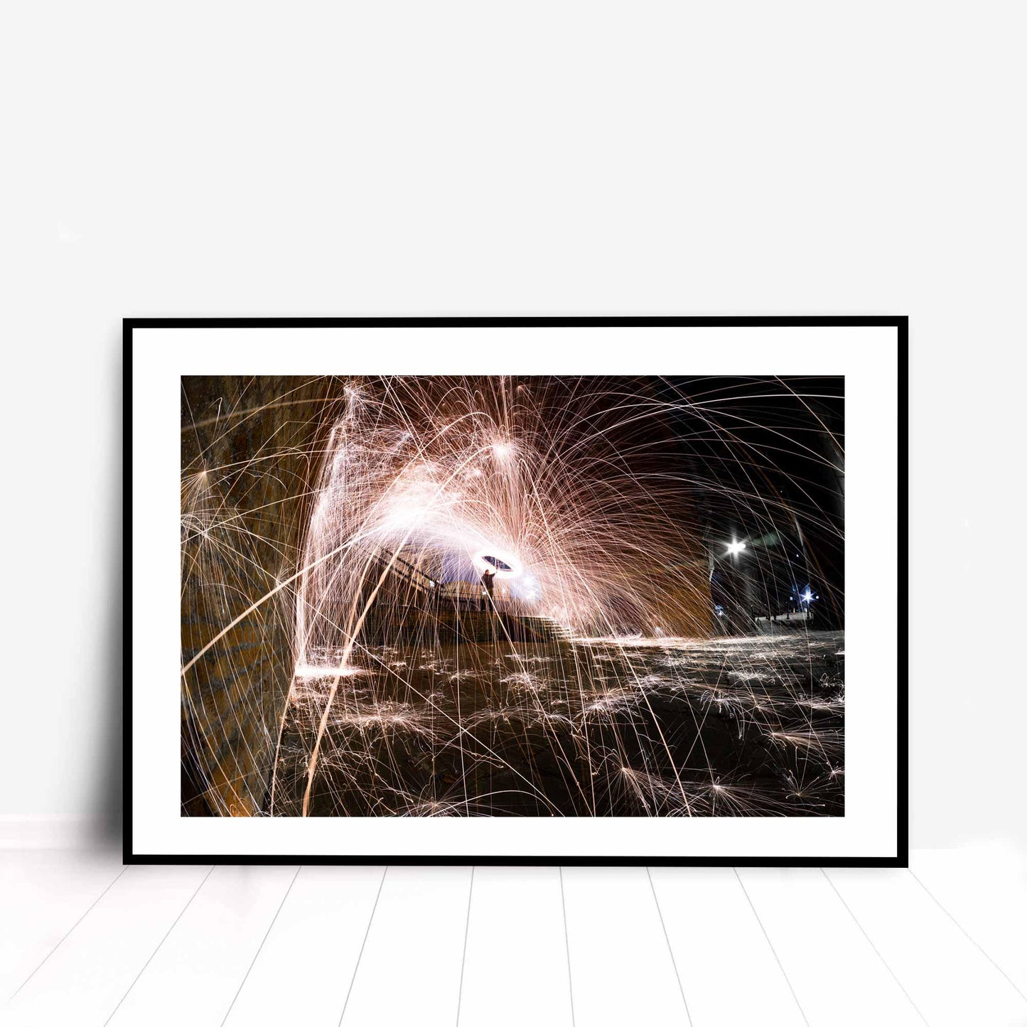 Abstract Light Trails Fine Art Print, Architecture Print, Wall Print