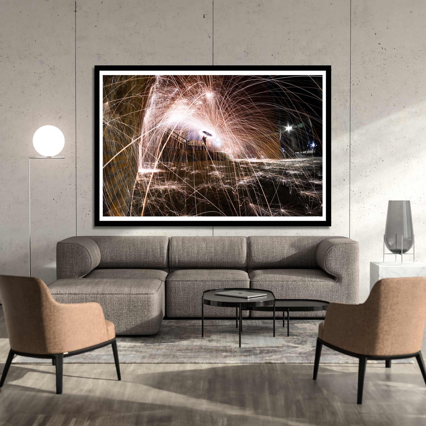 Abstract Light Trails Fine Art Print, Architecture Print, Wall Print