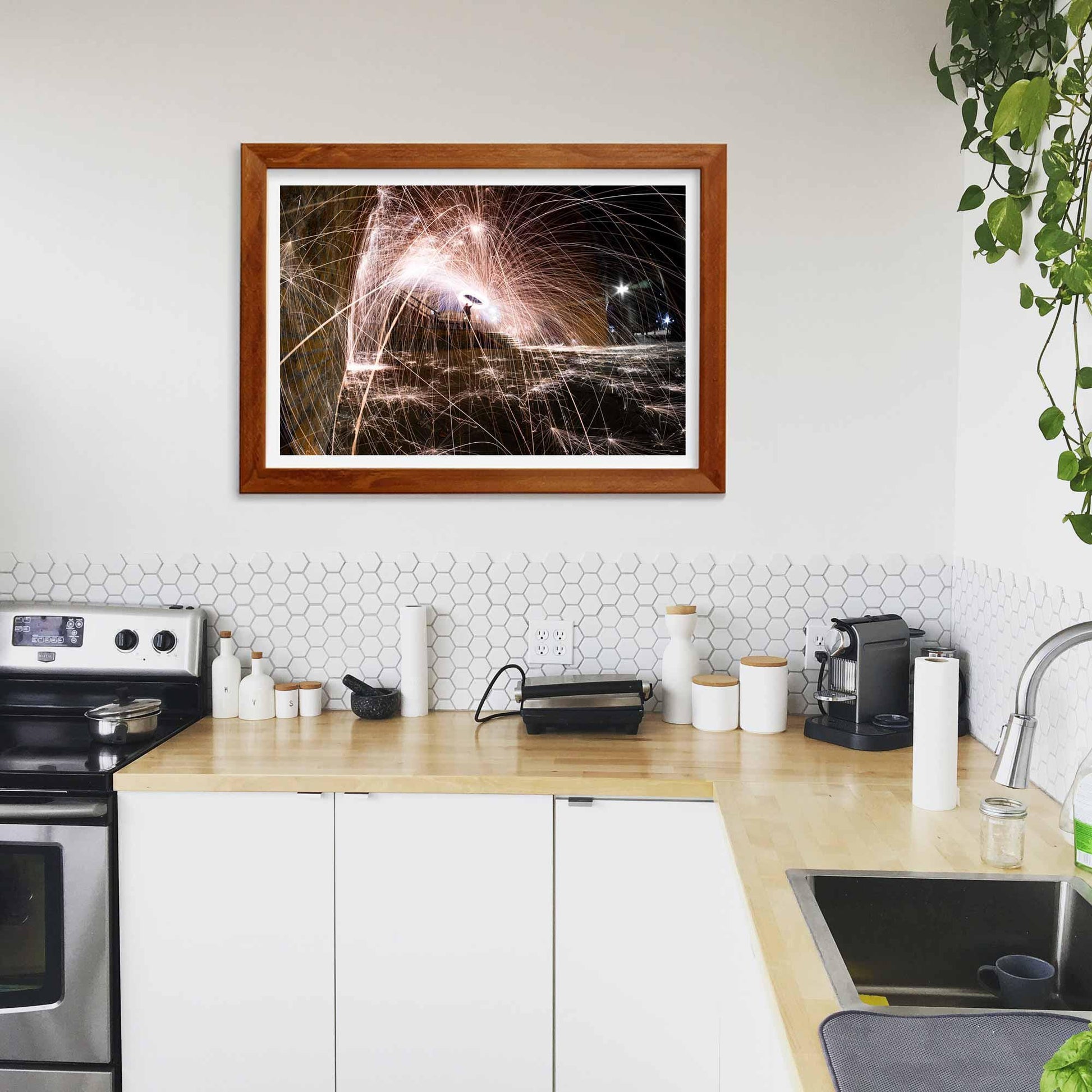 Abstract Light Trails Fine Art Print, Architecture Print, Wall Print