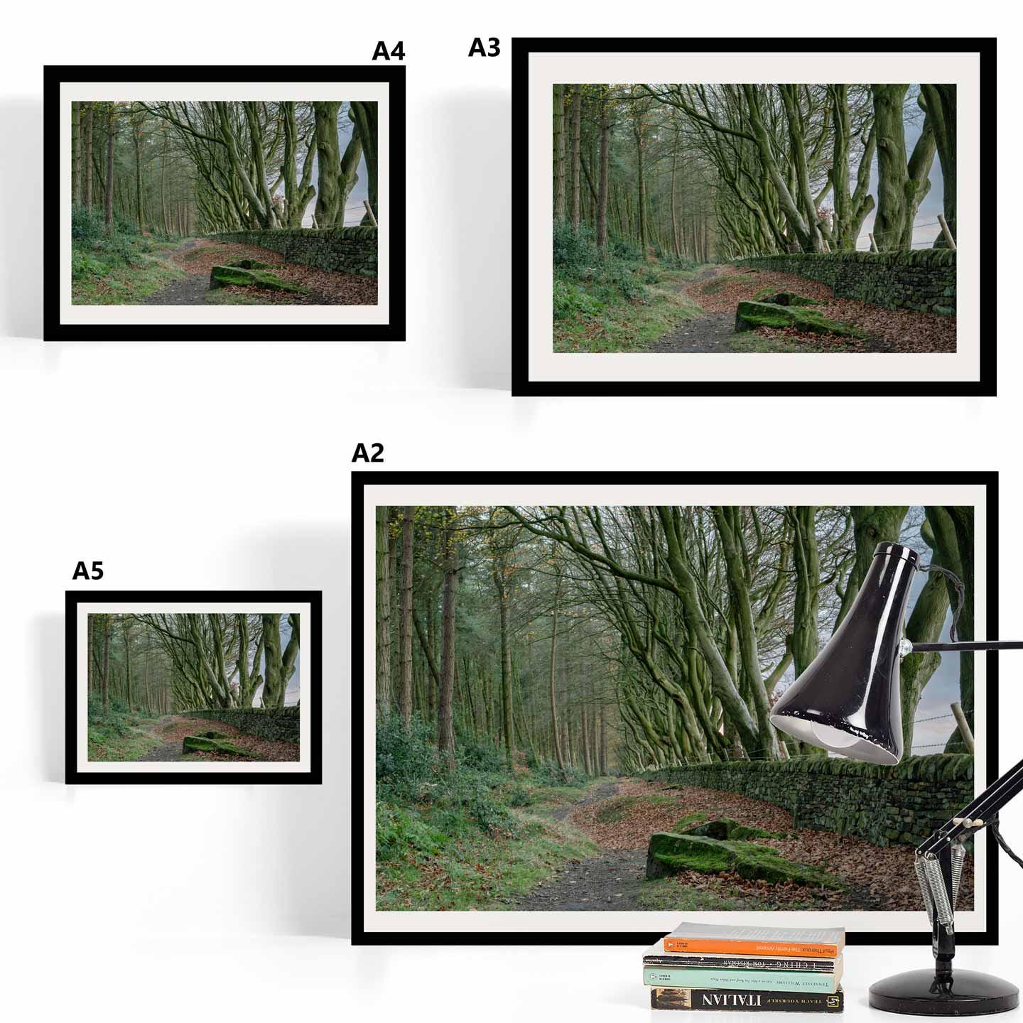 Peak District Countryside Landscape Fine Art Print, A4, A3, A2