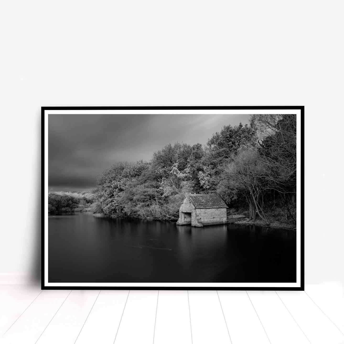 Peak District Countryside Landscape Fine Art Print in Black and White, A4, A3, A2