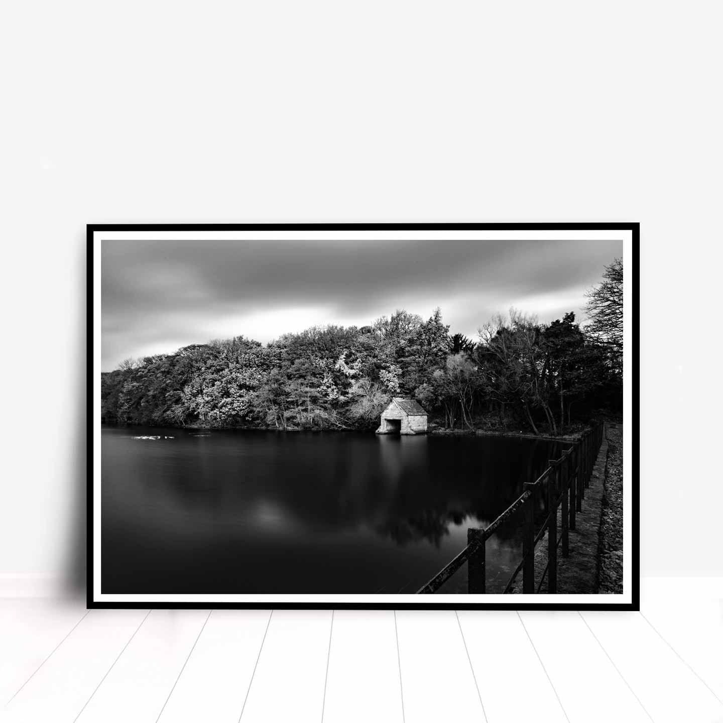 Peak District Countryside Landscape Fine Art Print in Black and White, A4, A3, A2